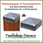 Preview: Pfostenkappe feuerverzinkt Pyramide für Pfosten 12x12 cm